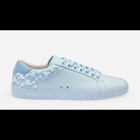 ASH Dazed Low Top Leather Sneakers Light Blue NIB 9 / 39 - Picture 2 of 8